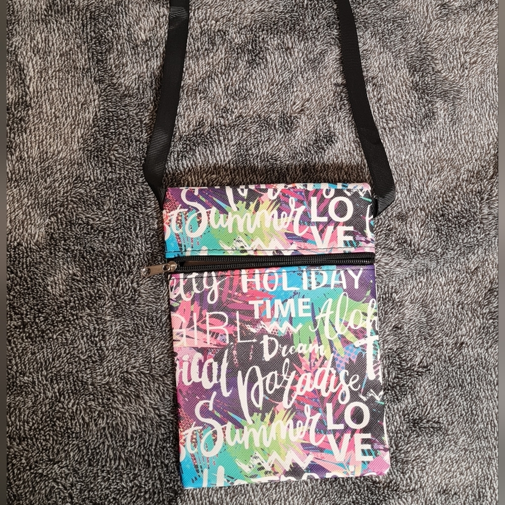 NWOT Summer Love Crossbody Graffiti Purse